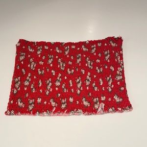 Garage Floral Super Cropped Tube Top